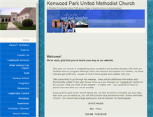 Tablet Screenshot of kenwoodparkumc.org